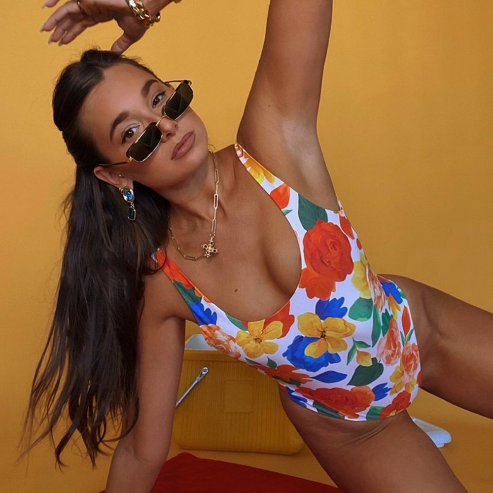 WeWoreWhat Scoop One-Piece in Floral